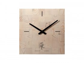 Часы настенные SLT 5196 CHESS WHITE WOOD в Карасуке - karasuk.mebel-nsk.ru | фото