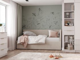 Диван-кровать Бенто (крем) в Карасуке - karasuk.mebel-nsk.ru | фото