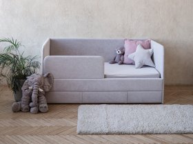 Диван-кровать Happy (светло-серый) в Карасуке - karasuk.mebel-nsk.ru | фото