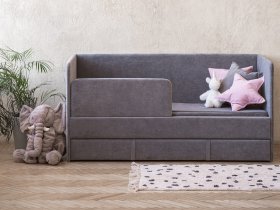 Диван-кровать Happy (темно-серый) в Карасуке - karasuk.mebel-nsk.ru | фото