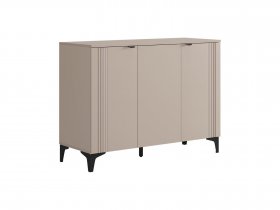 Комод 3 Рич (кашемир/фрапучино матовый/черный) в Карасуке - karasuk.mebel-nsk.ru | фото
