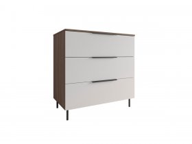 Комод 900 Роза (орех франклин карамельный/бежевый скин) в Карасуке - karasuk.mebel-nsk.ru | фото