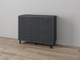 Комод «Катрин-13» (графит/гранит лофт) в Карасуке - karasuk.mebel-nsk.ru | фото
