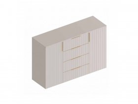 Комод с 4 ящ., 2створ. «Тефия» (тефия/софт сантьяго) в Карасуке - karasuk.mebel-nsk.ru | фото