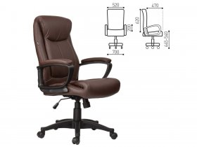 Кресло офисное BRABIX Enter EX-511, коричневое в Карасуке - karasuk.mebel-nsk.ru | фото