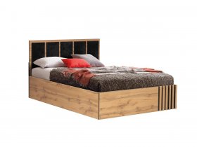 Кровать двуспальная с подъем. мех. 1,6 м Либерти 51.20 в Карасуке - karasuk.mebel-nsk.ru | фото