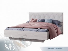 Кровать двуспальная 1,6м Кимберли КР-13 в Карасуке - karasuk.mebel-nsk.ru | фото