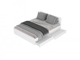 Кровать двуспальная с ящиками 1,4м Симпл КР-12 в Карасуке - karasuk.mebel-nsk.ru | фото