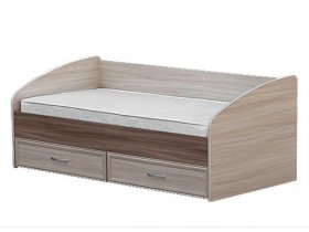 Кровать односпальная с ящиками 0,9 м-1 в Карасуке - karasuk.mebel-nsk.ru | фото