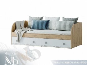 Кровать с ящиками Тренд КР-01 в Карасуке - karasuk.mebel-nsk.ru | фото
