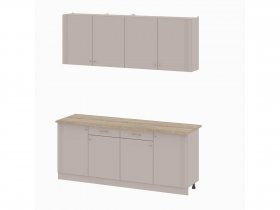 Кухонный гарнитур 2,0м Одетта (меланж/дуб сонома) в Карасуке - karasuk.mebel-nsk.ru | фото