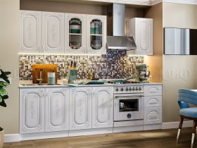 Кухонный гарнитур Лиза-2 (белый) в Карасуке - karasuk.mebel-nsk.ru | фото