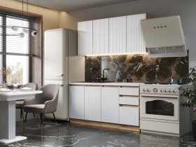 Кухонный гарнитур Ника 1,6 м (белый) в Карасуке - karasuk.mebel-nsk.ru | фото