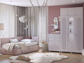 Модульная детская Милана (белое дерево/сакура) в Карасуке - karasuk.mebel-nsk.ru | фото