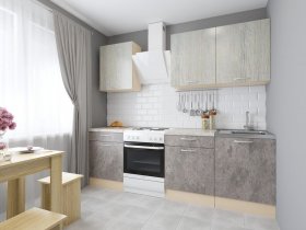 Модульная кухня Йота (пикард/цемент) в Карасуке - karasuk.mebel-nsk.ru | фото