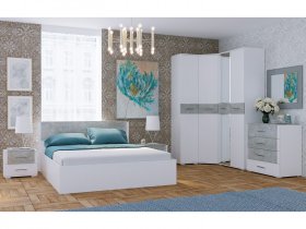 Модульная спальня Бьянка (белый/бетон) в Карасуке - karasuk.mebel-nsk.ru | фото