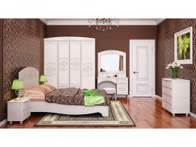 Модульная спальня Каролина в Карасуке - karasuk.mebel-nsk.ru | фото