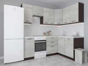 Модульная угловая кухня 1,4м*2,1м Лада (пикард) в Карасуке - karasuk.mebel-nsk.ru | фото