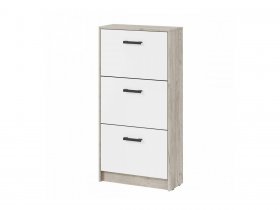 Обувница ОБ-3 Вега (дуб крафт серый/белый) в Карасуке - karasuk.mebel-nsk.ru | фото