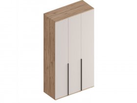 Шкаф 3-ств Сицилия (дуб альпийский/тефия) в Карасуке - karasuk.mebel-nsk.ru | фото