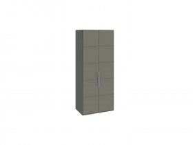 Шкаф для одежды с 2 дверями Наоми (джут/фон серый) СМ-208.07.03 в Карасуке - karasuk.mebel-nsk.ru | фото