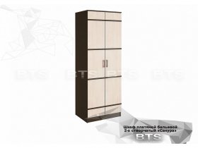 Шкаф двухстворчатый платяной-бельевой Сакура (BTS) в Карасуке - karasuk.mebel-nsk.ru | фото
