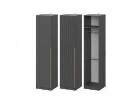 Шкаф ШК-50 Эккервуд (графит) в Карасуке - karasuk.mebel-nsk.ru | фото