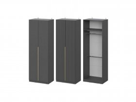 Шкаф ШК-75 Эккервуд (графит) в Карасуке - karasuk.mebel-nsk.ru | фото