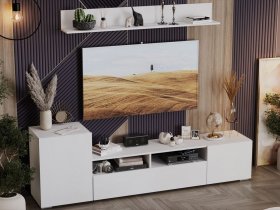 Стенка «Сильвия» (белый ясень) в Карасуке - karasuk.mebel-nsk.ru | фото