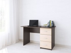 Стол письменный Сити-1 (венге/дуб молочный) в Карасуке - karasuk.mebel-nsk.ru | фото