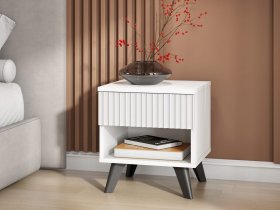 Тумба прикроватная Эккервуд (белый) в Карасуке - karasuk.mebel-nsk.ru | фото